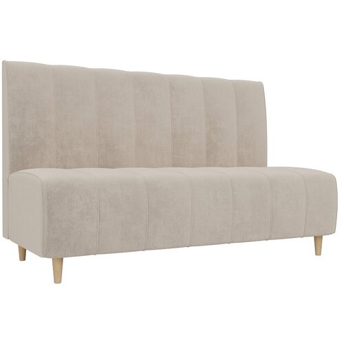 Прямой диван Ральф Бежевый Велюр