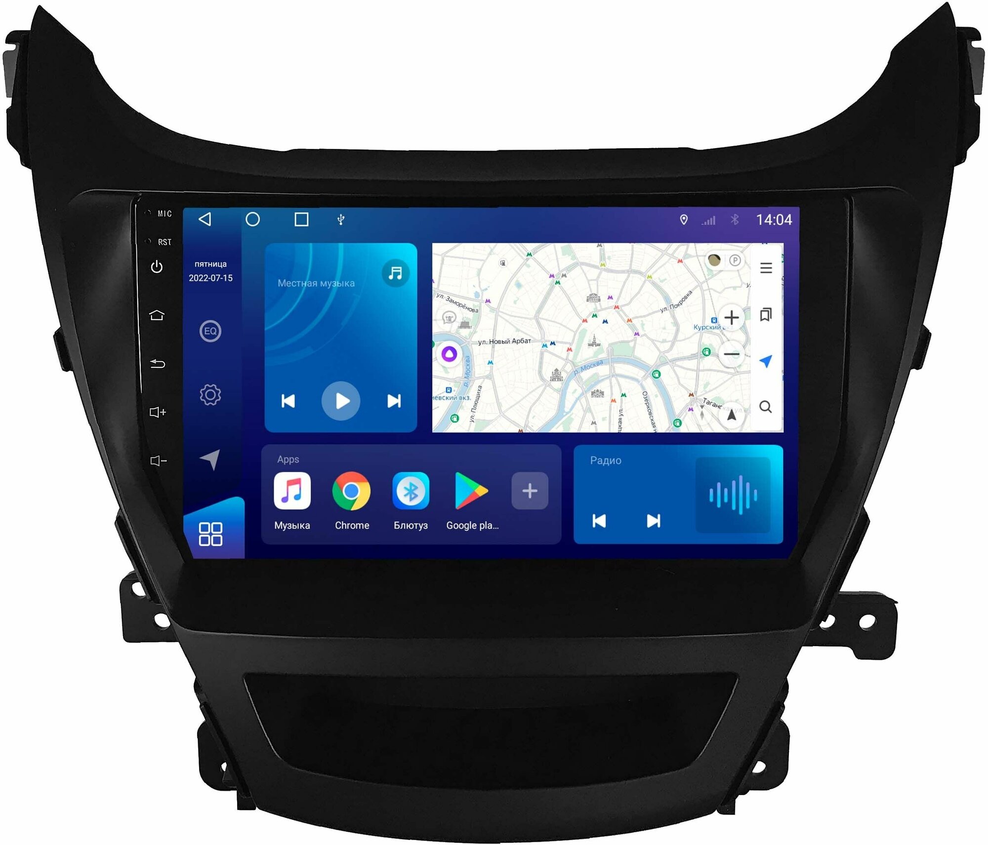 Магнитола Pioneer DSP на Hyundai Elantra 5 2011-2012 дорестайлинг Android 4/64GB