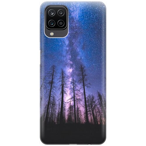 фото Re:pa накладка transparent для samsung galaxy a12 / m12 с принтом "ночной лес и звездное небо"