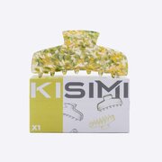 Заколка-краб для волос KISIMI, размер L, цвет: лайм, 1 шт