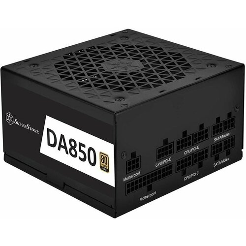 Блок питания SilverStone SST-DA850-G (SST-AX0850MCGD-A) 850W, 80 PLUS Gold, Full Modular, 1*12V, 120mm FAN 18dBa, RTL (811130) {5} корпус silverstone sst ld03b af