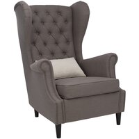 Кресло для отдыха Винтаж каркас Венге/ткань Melva 20/подушка Melva 06 (рогожка)