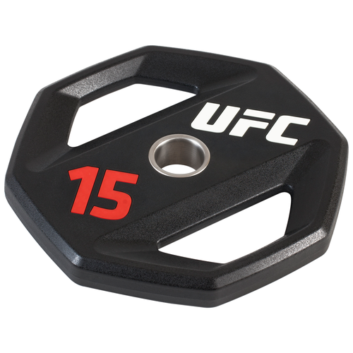 Диск UFC Premium Urethane Grip 15 кг черный диск ufc premium urethane grip 25 кг черный