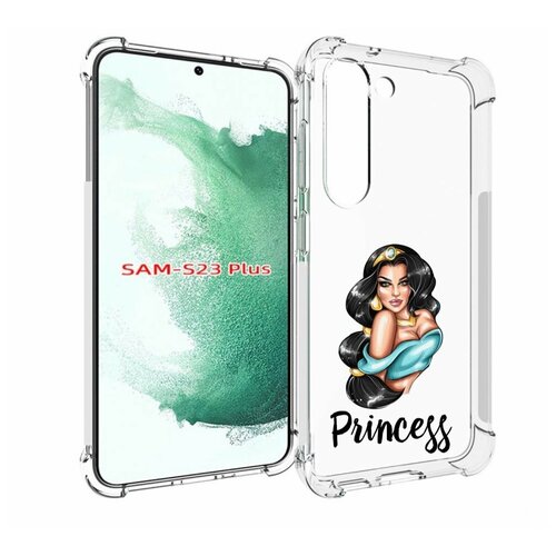 Чехол MyPads Принцесса-Жасмин женский для Samsung Galaxy S23 Plus + задняя-панель-накладка-бампер