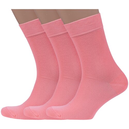 фото Мужские носки носкофф, 3 пары, размер 27-29, розовый