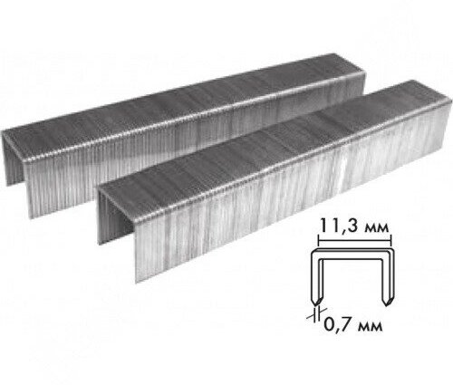 Скобы для степлера прямоугольные тип 53 (уп. 1000 шт) 6 мм - фотография № 9