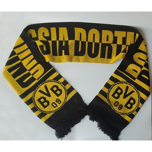 Шарф Боруссия Дортмунд, шарф для фанатов, болельщиков Боруссия Дортмунд, 155*20 см.
