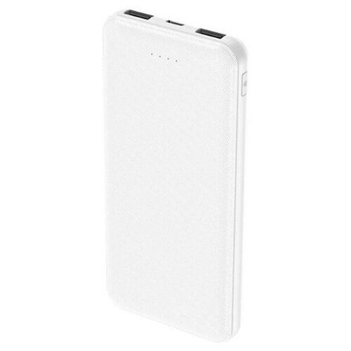 фото Внешний аккумулятор для iphone / power bank 10000 мач / q.c 3.0 / 2 usb / type c / портативная зарядка для телефона (белый) pastila