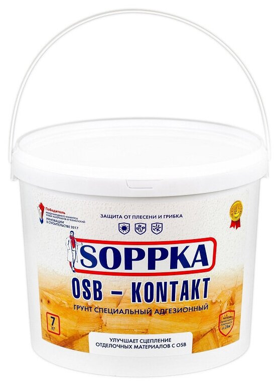 Адгезионный грунт SOPPKA OSB-Kontakt 7 кг СОП-Контакт7