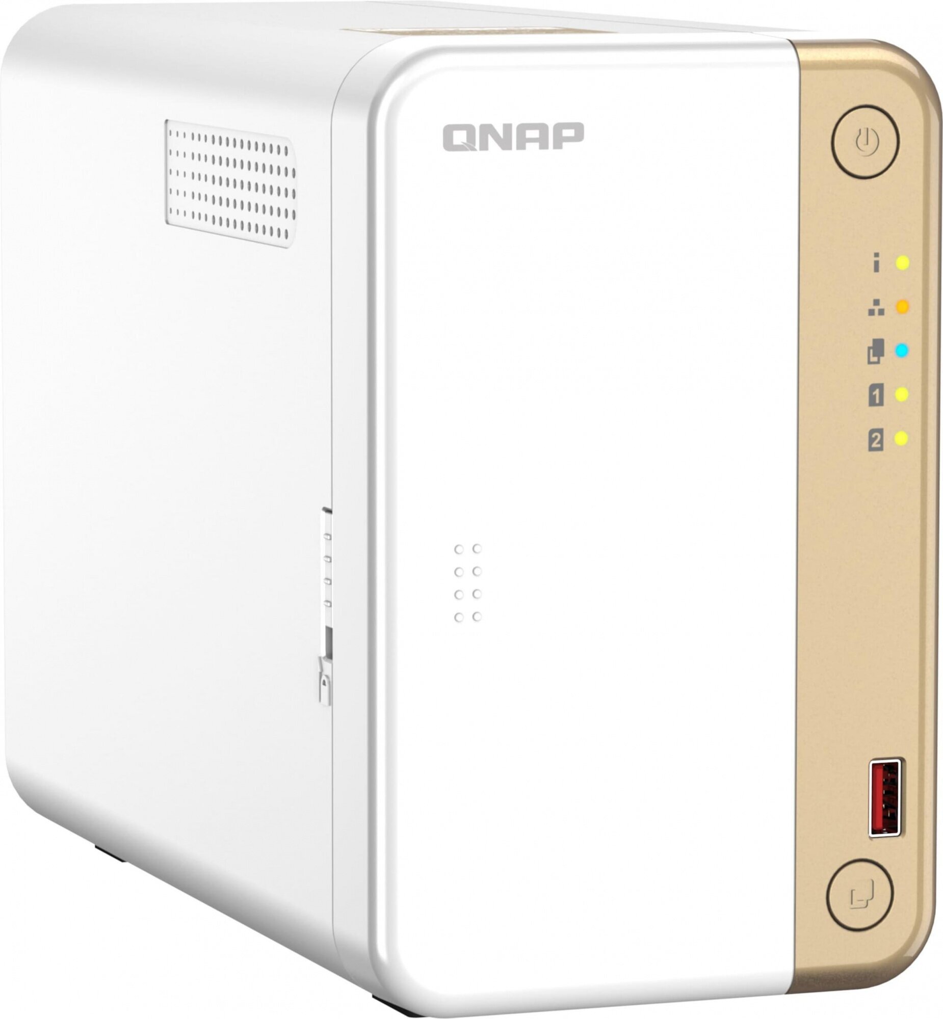 Сетевой RAID-накопитель QNAP 2 отсека 3,5"/2,5", 1 порт 2,5 GbE BASE-T, HDMI-порт, 2 слота M.2 2280 NVMe SSD, Intel Celeron N4505 до 2,9 ГГц - фото №6
