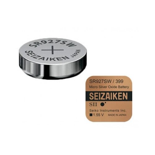 батарейка seizaiken sr936sw в упаковке 1 шт Батарейка SEIZAIKEN 399 Silver Oxide 1.55V (1 шт)