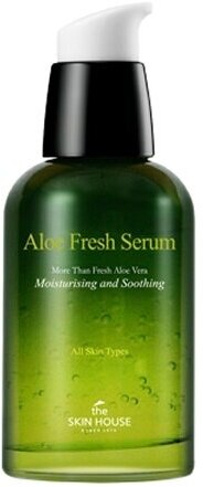 Увлажняющая и успокаивающая сыворотка с экстрактом алоэ The Skin House Aloe Fresh Serum, 50мл - фото №7