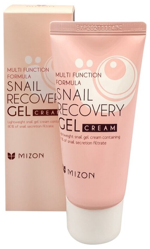 Гель-крем для лица с улиткой Mizon Snail Recovery gel-cream 45 МЛ