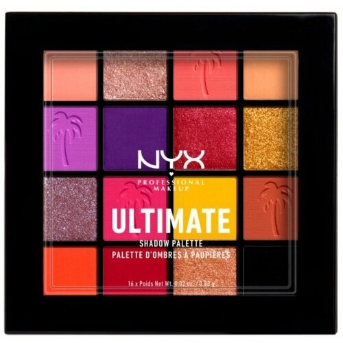 NYX Professional Makeup, Палетка теней ULTIMATE SHADOW PALETTE FEST, оттенок 13, FESTIVAL, 24 гр nyx professional makeup палетка теней ultimate shadow palette fest оттенок 13 festival 24 гр