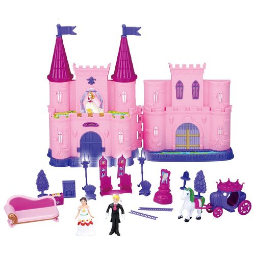 Купить Замок для кукол Кукольный замок с аксессуарами, световые и звуковые эффекты 122364 .