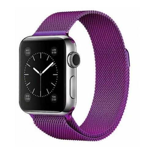 Ремешок Watch Series 42/44мм Milanese магнитный, сиреневый