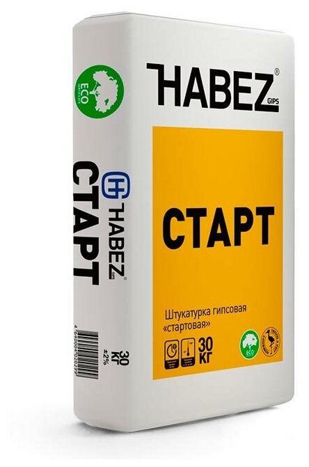 Штукатурка гипсовая Habez Старт 30 кг