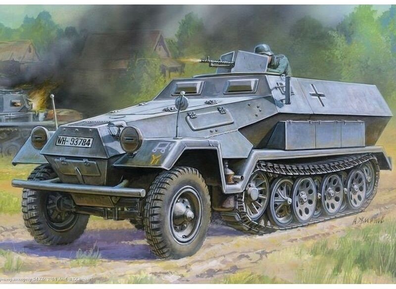 Сборная модель ZVEZDA Немецкий бронетранспортер "Ханомаг" Sd.Kfz 251/1 AusF.B, 1/35
