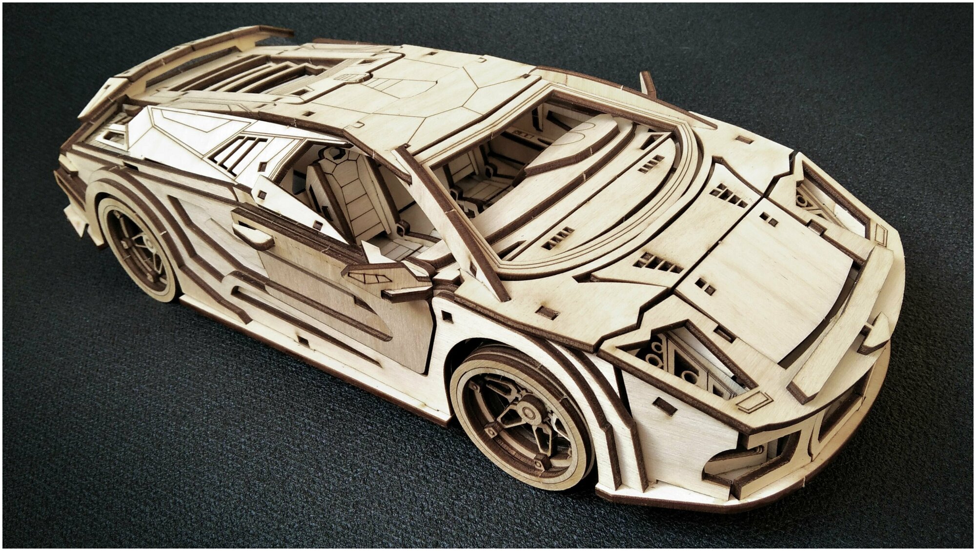 Ламборгини - Lamborghini - 30х15,5х7,5см - Сборная деревянная модель