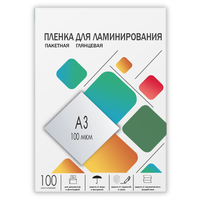 Пленка для ламинирования гелеос LPA3-100, A3, 100 мкм глянцевая