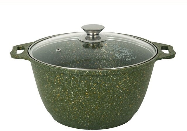 Кастрюля с крышкой Kukmara (Trendy style malachite) к41tsml, 4 л