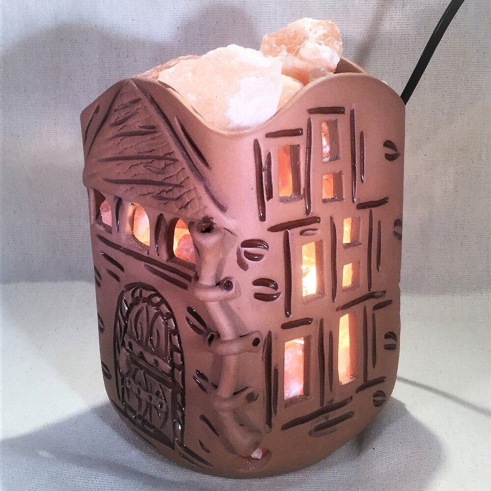 фото Соляная лампа керамика Кошки