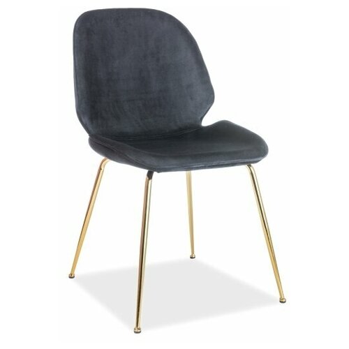 фото Стул signal adrien velvet, черный