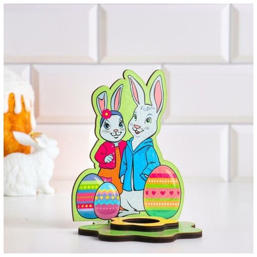 Подставка для яйца Кролики фанера 529₽