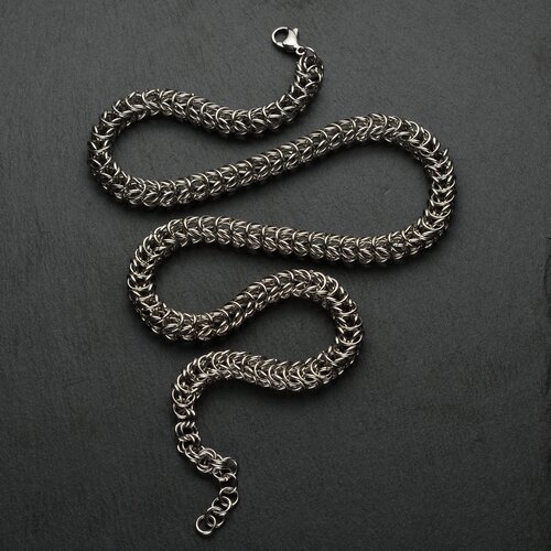 Цепь Алёна Китаева, длина 60 см, серебристый