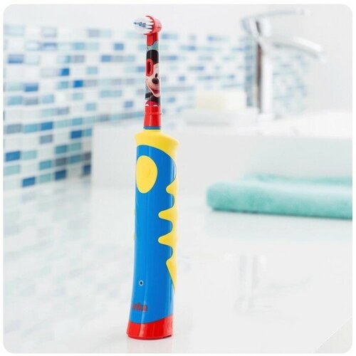 Электрическая зубная щётка Oral-B Mickey for Kids D12.513.1K, type 3709, 7000 об/мин, АКБ