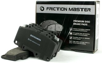 Колодки тормозные дисковые передние, FRICTION MASTER, Полуметалические, MKD915