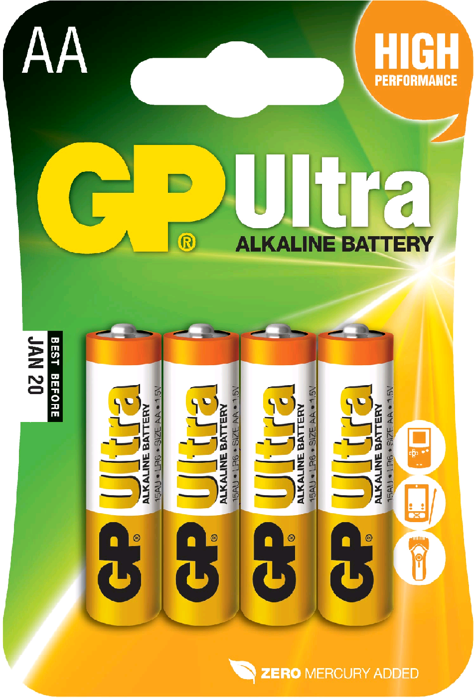 Батарейка GP Ultra Alkaline AA