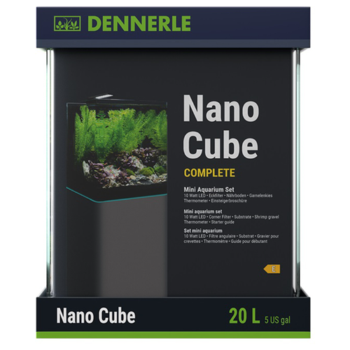 грунт dennerle nano garnelenkies nano shrimps gravel bed 0 7 1 2 мм 2 кг Аквариум Dennerle Nano Cube Complete 20 литров