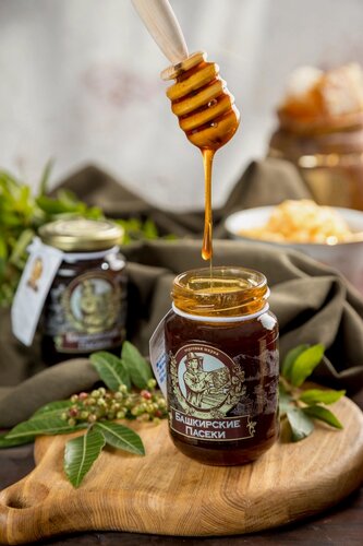 Изображение товара Мед гречишный "Башкирские пасеки+" , пасеки 500, сбор 2025 года