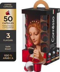 Кофе Coffesso "Набор кофе", ассорти в капсулах для кофемашины Nespresso, 50 капсул