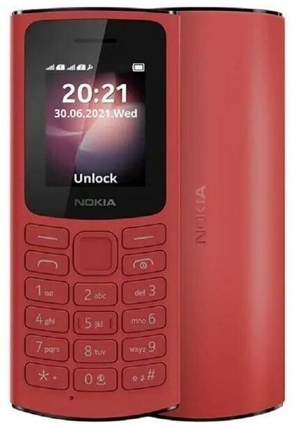 Мобильный телефон Nokia 105 DS TA-1557 Красный