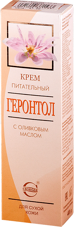 Геронтол крем питательный для сухой увядающей кожи с оливковым масло и микроэлементами 40 г Свобода АО - фото №8