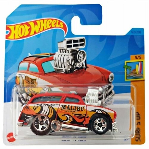 Машинка Hot Wheels коллекционная (оригинал) SURF N TURF красный HKJ35 машинка hot wheels коллекционная оригинал veloci racer красный черный