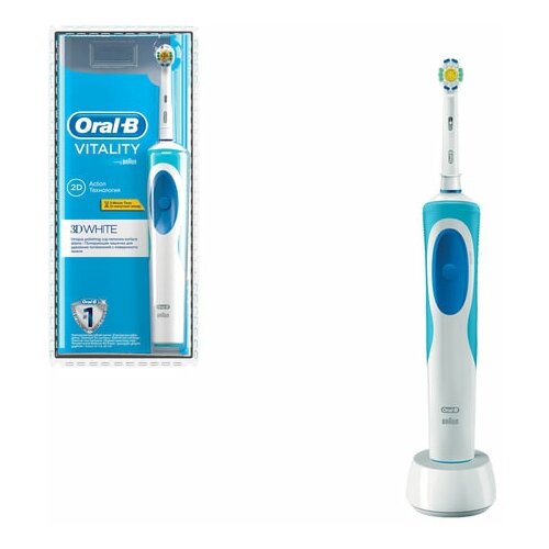 Зубная щетка электрическая ORAL-B (Орал-би) Vitality 3D White D12.513 "Отбеливающая" блистер 1 шт.