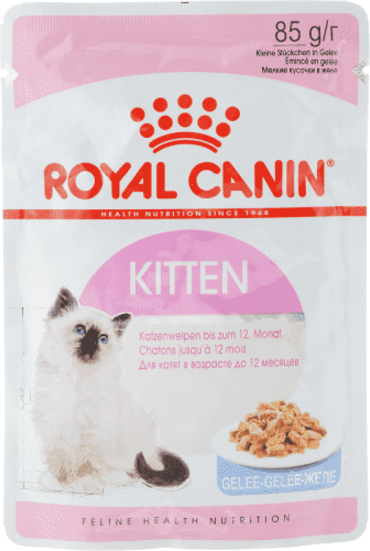 Royal Canin паучи RC Кусочки в желе для котят: 4-12 мес. (Kitten) 41500008R0 0,085 кг 41713 (2 шт)