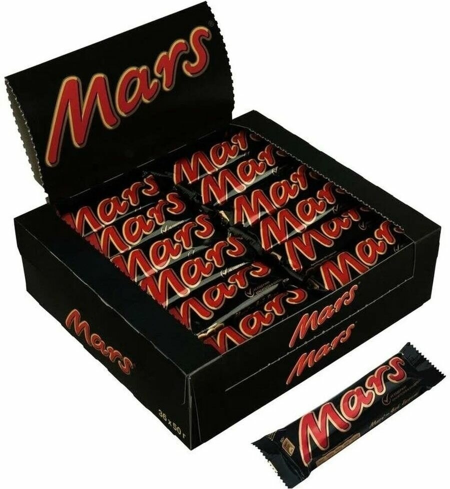 Шоколадный батончик "Mars", 36 шт по 50 г - фотография № 1