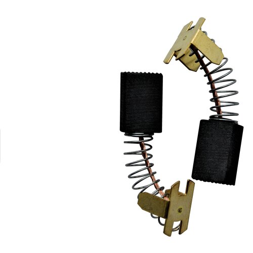 Щетки угольные (2 шт.) для Интерскол ЛШМ 100/1200 размер 7х11х17мм Провод, пружина-пятак щетки угольные 2 шт для интерскол дп 1200 размер 6х11х16мм пружина прямоугольный пятак