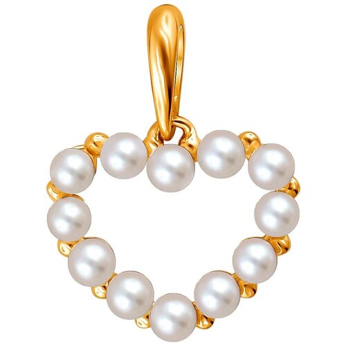 фото Эстет подвеска с 12 жемчугом из красного золота 01п313500-1