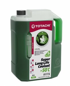 Антифриз готовый раствор SUPER LLC -50°C зелёный 4л Totachi 41704