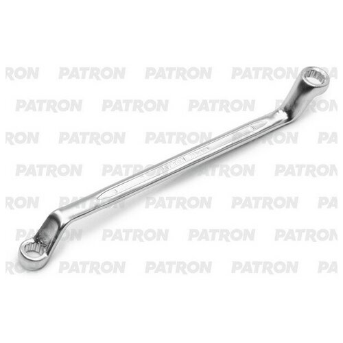 PATRON P-7590809 Ключ накидной изогнутый на 75 градусов, 8х9 мм