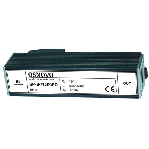 грозозащита osnovo sp ip 100 ver2 серый Грозозащита Osnovo SP-IP/1000PD