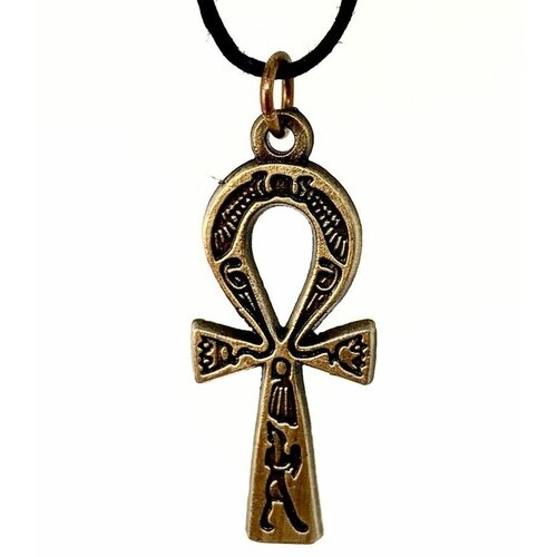 Комплект украшений египетский крест анкх подвеска в бронзовом цвете на веревочке крест жизни анк