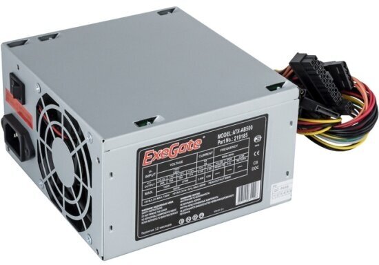 Блок питания Exegate 500W AB500 ATX EX219185RUS OEM