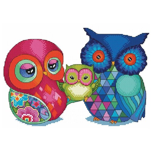 фото Набор для вышивания белоснежка 950-14 радужные совы