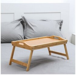 Катунь Столик-поднос для завтрака со складными ножками, 50×30×23 см, бамбук